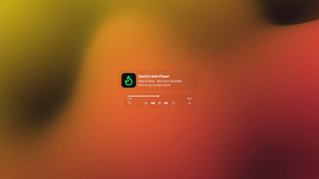 Spotify Web Player