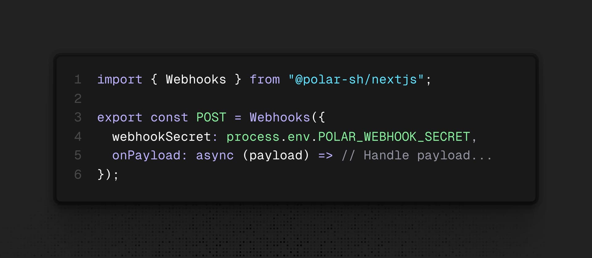 Polar webhooks